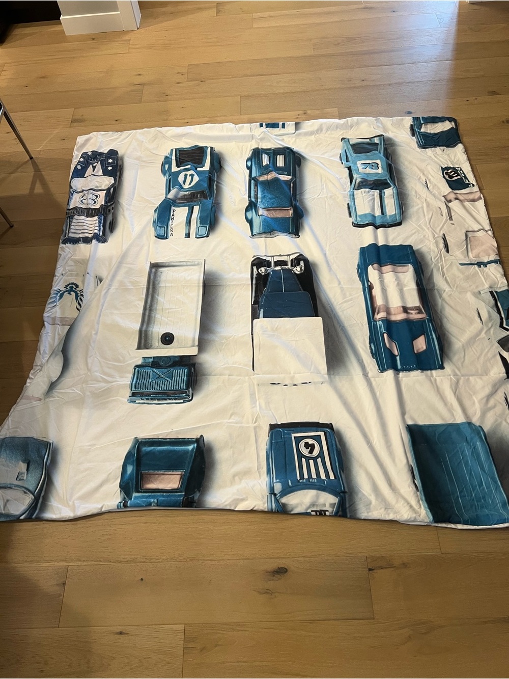 Unbranded Blue Toy Car Duvet Cover - Kids Bedding